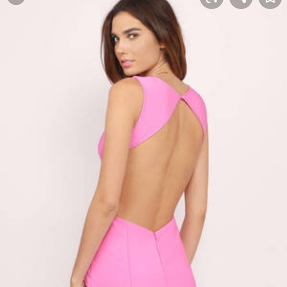 hot topic pink dress Zoella Hot Pink Off The Shoulder Mini Dress - US 10 main image 0